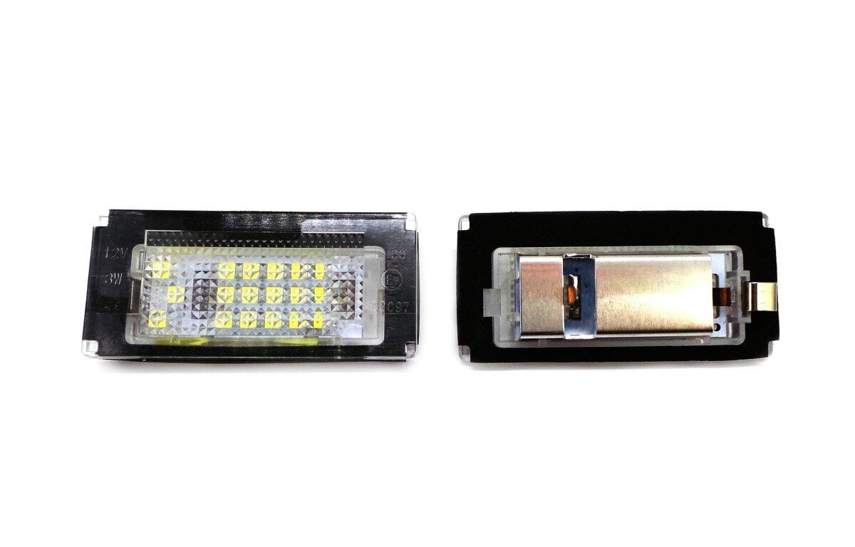 Mini LED rekisterikilven valaisimet 2x650lm, 2 kpl:n sarja hinta ja tiedot | Lisätarvikkeet autoiluun | hobbyhall.fi