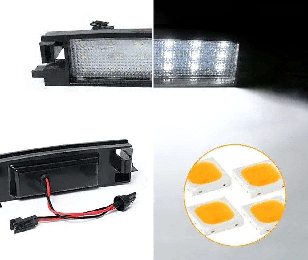 Toyota RAV 4, Auris, Yaris LED-rekisteröintivalot 2kpl hinta ja tiedot | Lisätarvikkeet autoiluun | hobbyhall.fi