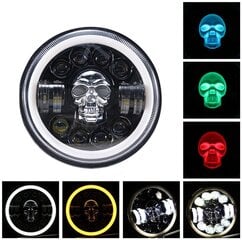 Ajovalaisin 7" Full LED kallo Harley, Jeep, Land Rover, Suzuki, Ford, Nissan, Lada, 1kpl hinta ja tiedot | Polttimot | hobbyhall.fi