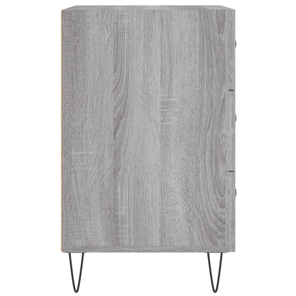 Yöpöytä harmaa Sonoma 40x40x66 cm tekninen puu hinta ja tiedot | Yöpöydät | hobbyhall.fi