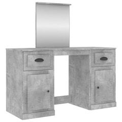 Peilipöytä betoninharmaa 130x50x132,5 cm hinta ja tiedot | Yöpöydät | hobbyhall.fi
