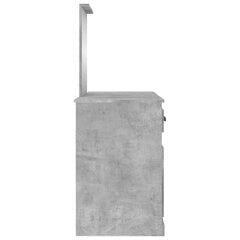 Peilipöytä betoninharmaa 130x50x132,5 cm hinta ja tiedot | Yöpöydät | hobbyhall.fi