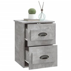Seinäkiinnitettävä yöpöytä betoninharmaa 41,5x36x53 cm hinta ja tiedot | Yöpöydät | hobbyhall.fi
