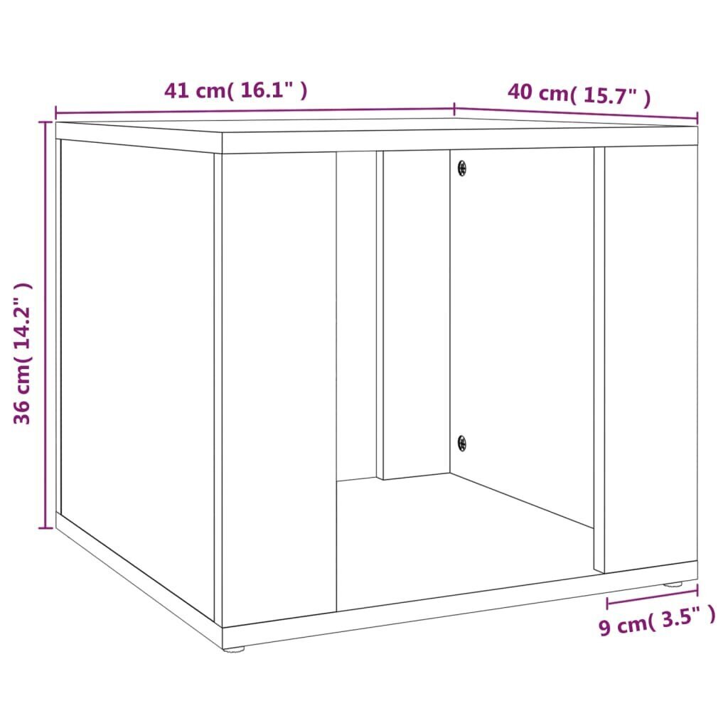 Yöpöytä Sonoma-tammi 41x40x36 cm tekninen puu hinta ja tiedot | Yöpöydät | hobbyhall.fi