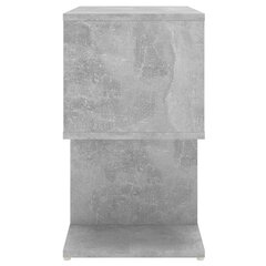 Yöpöydät 2 kpl betoninharmaa 50x30x51,5 cm lastulevy hinta ja tiedot | Yöpöydät | hobbyhall.fi