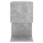 Yöpöydät 2 kpl betoninharmaa 50x30x51,5 cm lastulevy hinta ja tiedot | Yöpöydät | hobbyhall.fi