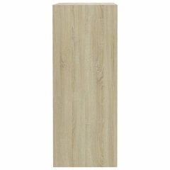 2-tasoinen kirjahylly Sonoma-tammi 40x30x76,5 cm lastulevy hinta ja tiedot | Hyllyt | hobbyhall.fi