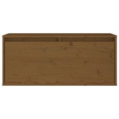 Seinäkaappi hunajanruskea 80x30x35 cm täysi mänty hinta ja tiedot | Hyllyt | hobbyhall.fi