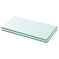 Hyllyt 2 kpl kirkas lasi 20x30 cm hinta ja tiedot | Hyllyt | hobbyhall.fi