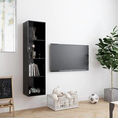 Kirjahylly/TV-taso musta 143x30x36 cm hinta ja tiedot | TV-tasot | hobbyhall.fi