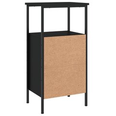 Yöpöytä musta 41x31x80 cm tekninen puu hinta ja tiedot | Yöpöydät | hobbyhall.fi