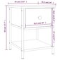 Yöpöytä musta 34x35,5x45 cm tekninen puu hinta ja tiedot | Yöpöydät | hobbyhall.fi