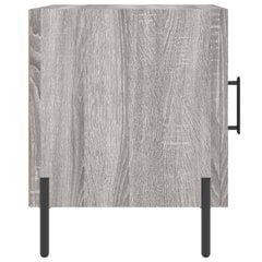 Yöpöydät 2 kpl harmaa Sonoma 40x40x50 cm tekninen puu hinta ja tiedot | Yöpöydät | hobbyhall.fi