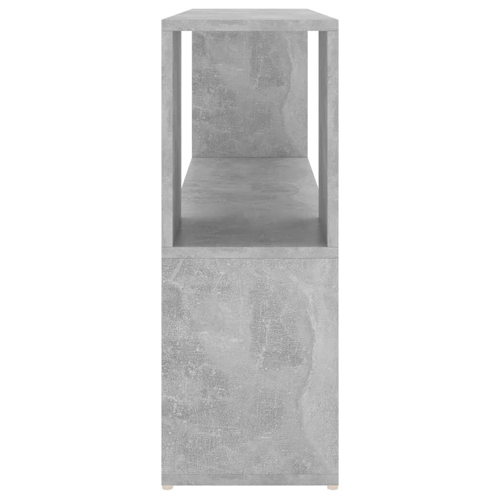 Kirjahylly betoninharmaa 100x24x63 cm lastulevy hinta ja tiedot | Hyllyt | hobbyhall.fi