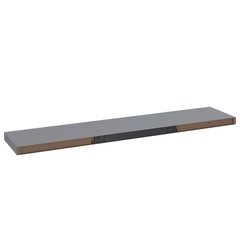 Kelluva seinähylly harmaa 120x23,5x3,8 cm MDF hinta ja tiedot | Hyllyt | hobbyhall.fi