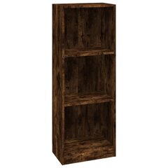 3-tasoinen Kirjahylly savutammi 40x24x109 cm tekninen puu hinta ja tiedot | Hyllyt | hobbyhall.fi