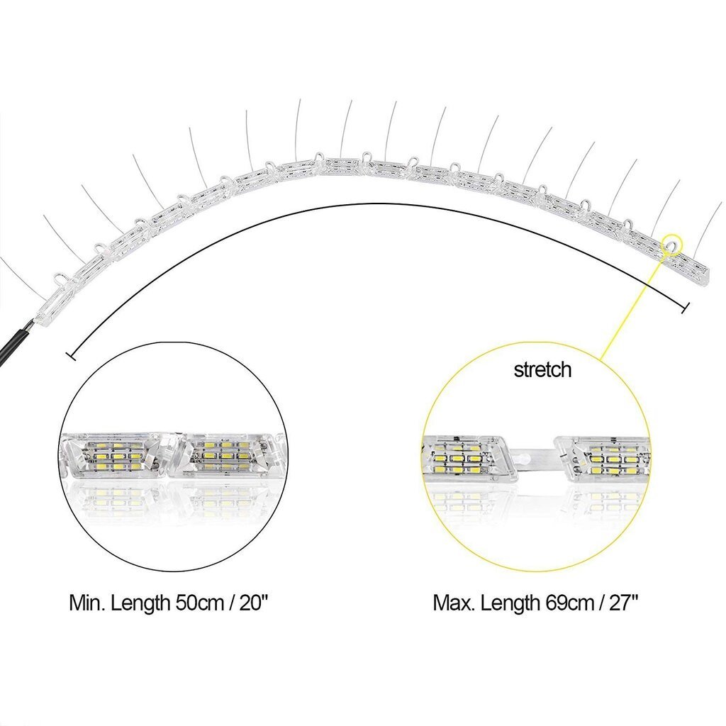 LED DRL-VALOT + dynaaminen suuntavalaisin 12V hinta ja tiedot | Ajovalot | hobbyhall.fi