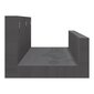 Seinähyllyt 2 kpl harmaa 50x12x9 cm täysi mänty hinta ja tiedot | Hyllyt | hobbyhall.fi