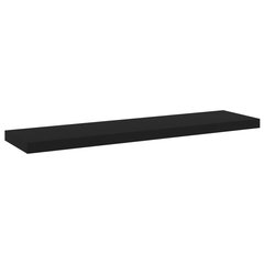 Kirjahyllytasot 4 kpl musta 40x10x1,5 cm lastulevy hinta ja tiedot | Hyllyt | hobbyhall.fi