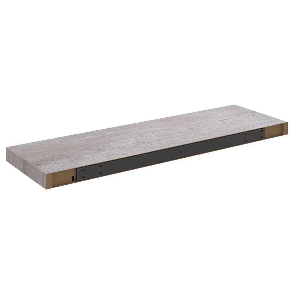 Kelluva seinähylly betoninharmaa 80x23,5x3,8 cm MDF hinta ja tiedot | Hyllyt | hobbyhall.fi