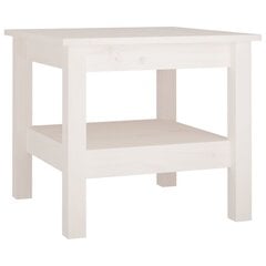 Sohvapöytä valkoinen 45x45x40 cm täysi mänty hinta ja tiedot | Sohvapöydät | hobbyhall.fi