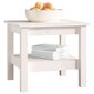 Sohvapöytä valkoinen 45x45x40 cm täysi mänty hinta ja tiedot | Sohvapöydät | hobbyhall.fi
