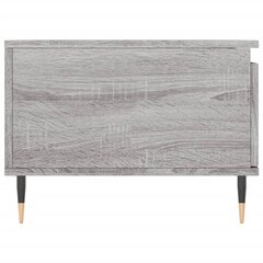 Sohvapöytä harmaa Sonoma 90x50x36,5 cm tekninen puu hinta ja tiedot | Sohvapöydät | hobbyhall.fi