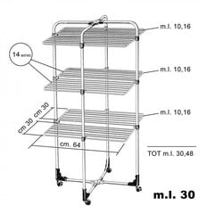 Kuivausteline Vileda "Mixer 3" hinta ja tiedot | Kuivaustelineet ja tarvikkeet | hobbyhall.fi