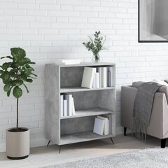 Kirjahylly betoninharmaa 69,5x32,5x90 cm tekninen puu hinta ja tiedot | Hyllyt | hobbyhall.fi