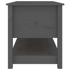 Sohvapöytä harmaa 102x49x55 cm täysi mänty hinta ja tiedot | Sohvapöydät | hobbyhall.fi