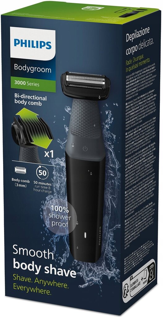 Philips Bodygroom 3000 BG3017 01 hinta ja tiedot | Hiustenleikkuukoneet ja trimmerit | hobbyhall.fi