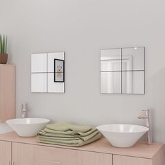 Kehyksettömät peililaatat lasi 16 kpl 20,5 cm hinta ja tiedot | Peilit | hobbyhall.fi