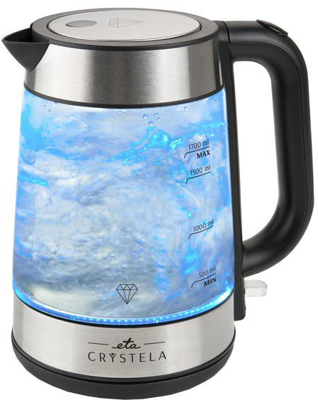 ETA ETA615390000 Standard kettle, Glass, Stainless steel hinta ja tiedot | Vedenkeittimet | hobbyhall.fi