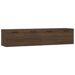 Seinäkaapit 2 kpl ruskea tammi 60x36,5x35 cm tekninen puu hinta ja tiedot | Olohuoneen kaapit ja lipastot | hobbyhall.fi