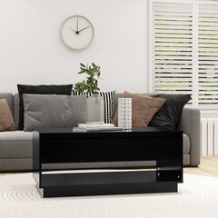 Sohvapöytä musta 102,5x55x44 cm lastulevy hinta ja tiedot | Sohvapöydät | hobbyhall.fi