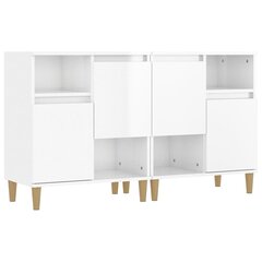 Senkit 2 kpl korkeakiilto valkoinen 60x35x70 cm tekninen puu hinta ja tiedot | Olohuoneen kaapit ja lipastot | hobbyhall.fi