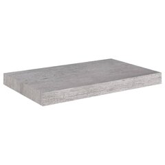 Kelluva seinähylly betoninharmaa 50x23x3,8 cm MDF hinta ja tiedot | Hyllyt | hobbyhall.fi