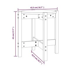 Sohvapöytä hunajanruskea Ø 42,5x45 cm täysi mänty hinta ja tiedot | Sohvapöydät | hobbyhall.fi