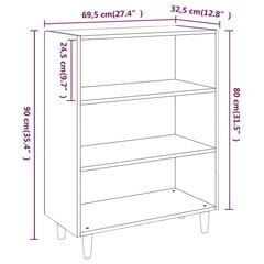 Senkki savutammi 69,5x32,5x90 cm tekninen puu hinta ja tiedot | Olohuoneen kaapit ja lipastot | hobbyhall.fi