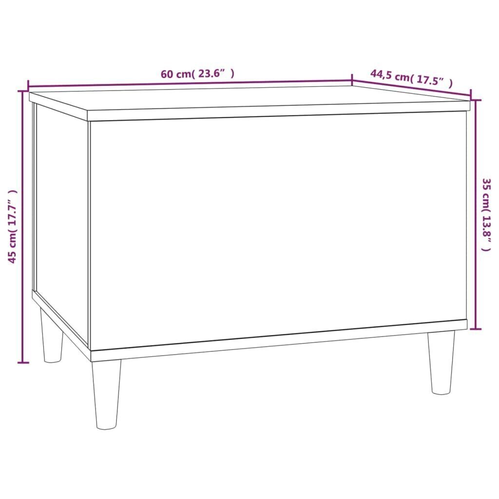 Sohvapöytä savutammi 60x44,5x45 cm tekninen puu hinta ja tiedot | Sohvapöydät | hobbyhall.fi