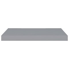 Kelluvat seinähyllyt 4 kpl harmaa 60x23,5x3,8 cm MDF hinta ja tiedot | Hyllyt | hobbyhall.fi