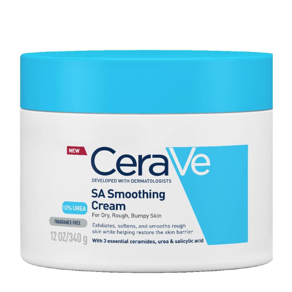 Kosteuttava kasvo- ja vartalovoide CeraVe Smoothing 340 g hinta ja tiedot | Kasvovoiteet | hobbyhall.fi