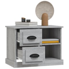 Yöpöytä harmaa Sonoma 60x35,5x45 cm hinta ja tiedot | Yöpöydät | hobbyhall.fi