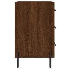 Yöpöytä ruskea tammi 40x40x66 cm tekninen puu hinta ja tiedot | Yöpöydät | hobbyhall.fi