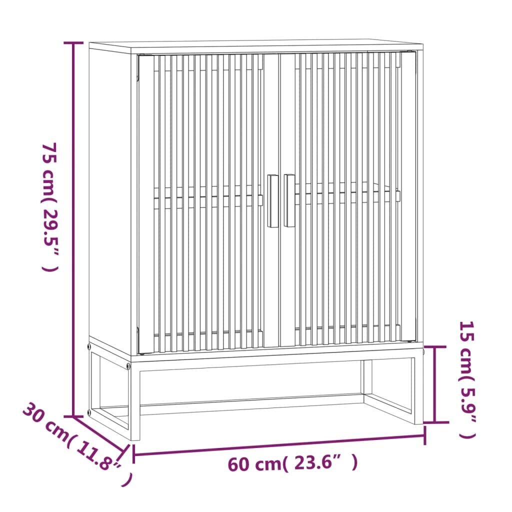 Senkki 60x30x75 cm tekninen puu hinta ja tiedot | Olohuoneen kaapit ja lipastot | hobbyhall.fi