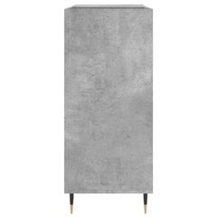 LP-levyjen säilytyskaappi betoninharmaa 84,5x38x89 cm puu hinta ja tiedot | Olohuoneen kaapit ja lipastot | hobbyhall.fi