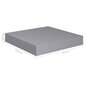 Kelluvat seinähyllyt 4 kpl harmaa 23x23,5x3,8cm MDF hinta ja tiedot | Hyllyt | hobbyhall.fi