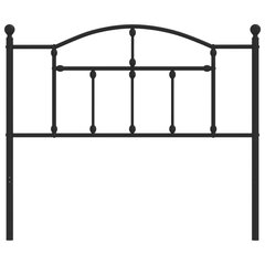 Metallinen sängynpääty musta 107 cm hinta ja tiedot | Sängyt | hobbyhall.fi