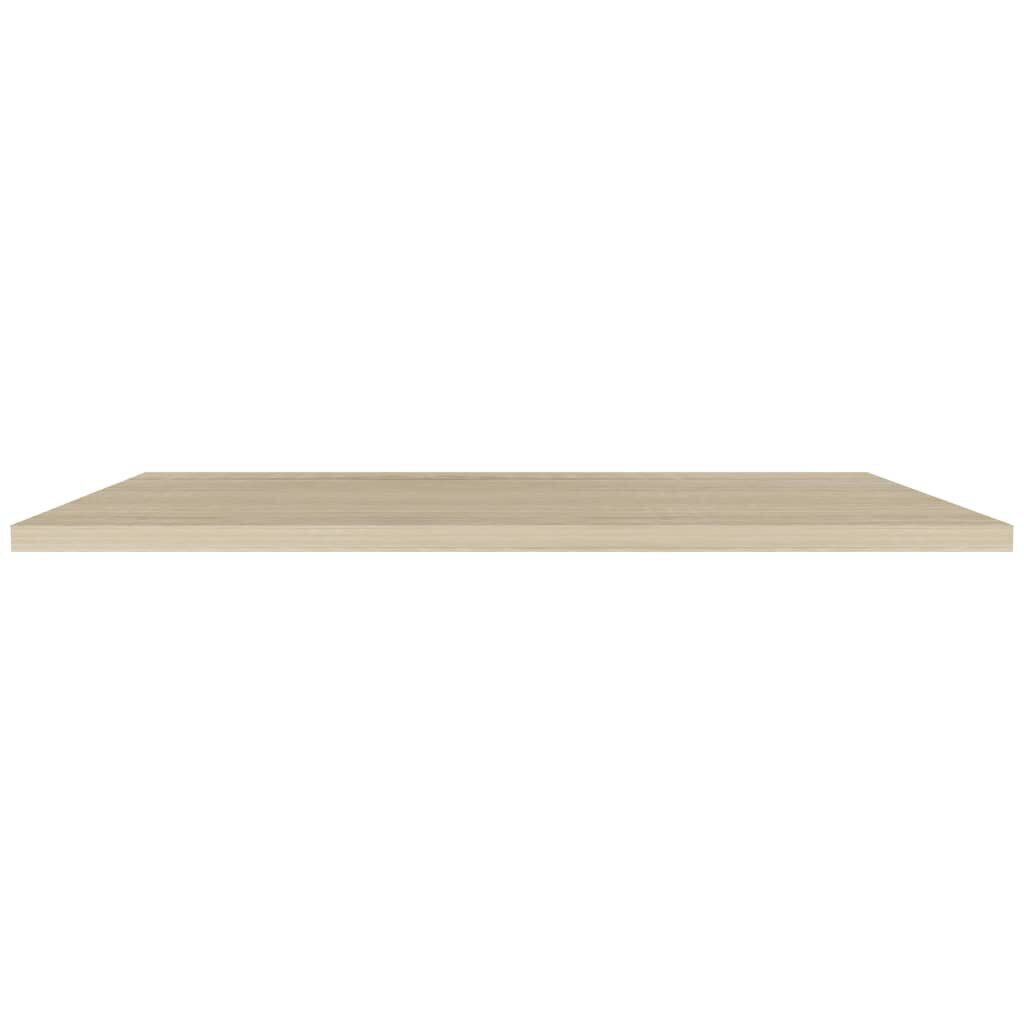 Kelluvat seinähyllyt 2 kpl tammi 120x23,5x3,8 cm MDF hinta ja tiedot | Hyllyt | hobbyhall.fi