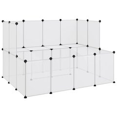 Pieneläinhäkki läpinäkyvä 143x107x93 cm PP ja teräs hinta ja tiedot | Pieneläinten häkit ja tarvikkeet | hobbyhall.fi